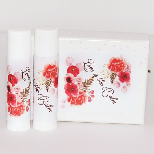 Floral Coral Bridal Shower Wedding Favor Stickers Wrappers
