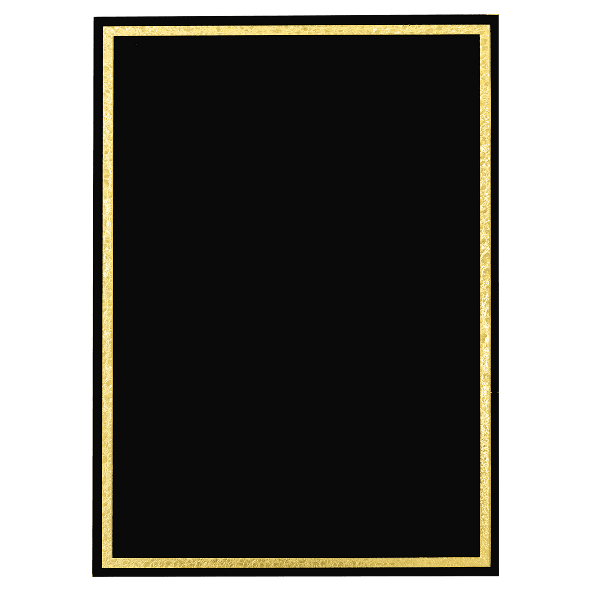 3" x 5" Black/Gold Florentine Frame Plaque Plate, custom engraved award plate