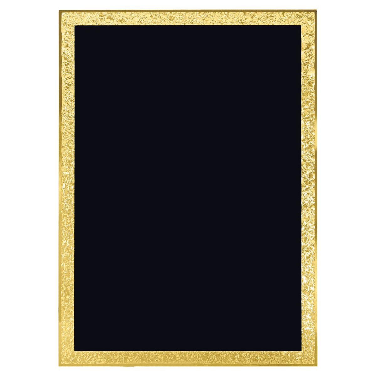 4" x 6" Black/Gold Florentine Border Plaque Plate, custom engraved award plate