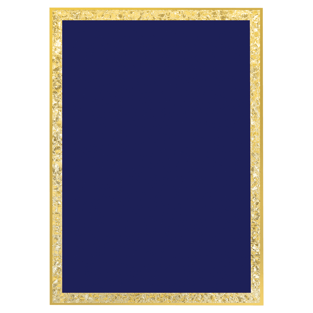 4" x 6" Blue/Gold Florentine Border Plaque Plate, custom engraved award plate