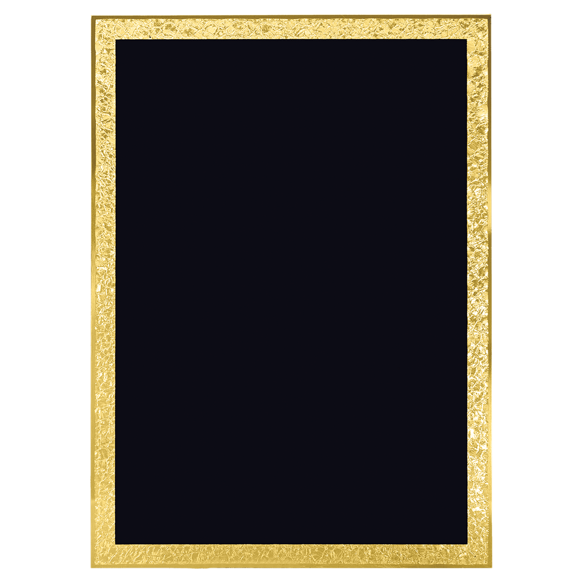 7" x 10" Black/Gold Florentine Border Plaque Plate, custom engraved award plate