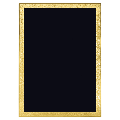 7" x 10" Black/Gold Florentine Border Plaque Plate, custom engraved award plate