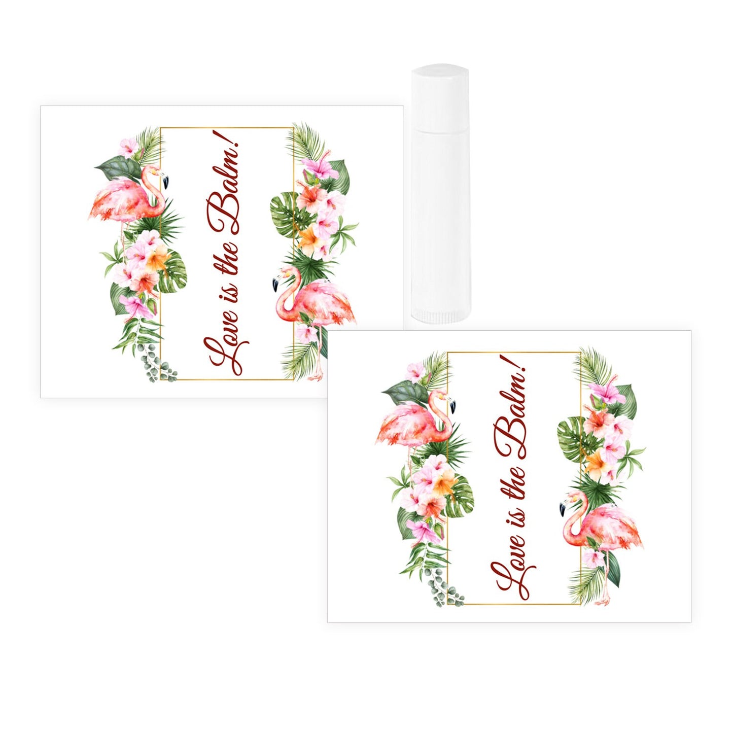 Hawaiian Wedding Birthday Baby Shower Party Stickers