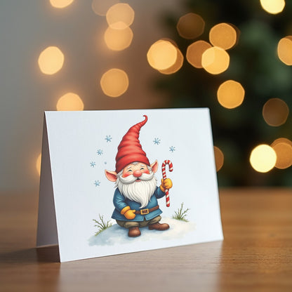 Whimsical Gnome Christmas Clipart Bundle, Holiday Graphics, Card Making and Festive Designs