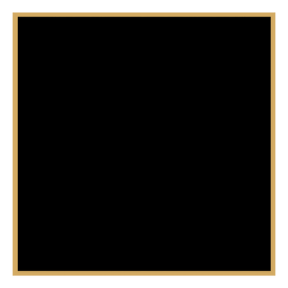 2 1/8" x 2 1/8" Black Laserable Brass Plaque Plate with Gold Border, custom laser engraved