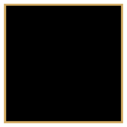 3 1/8" x 3 1/8" Black Laserable Brass Plaque Plate with Gold Border, custom laser engraved