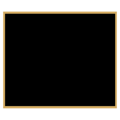 3 1/8" x 3 5/8" Black Laserable Brass Plaque Plate with Gold Border, custom laser engraved
