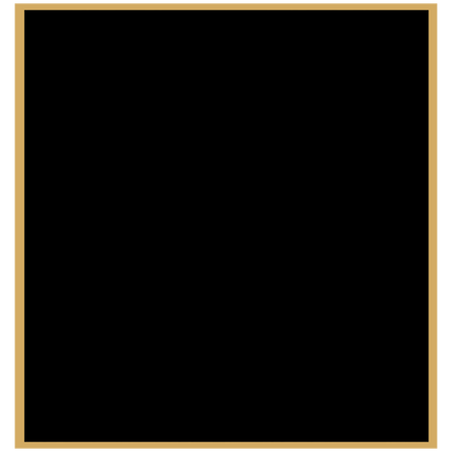2 7/8" x 3" Black Laserable Brass Plaque Plate with Gold Border, custom laser engraved