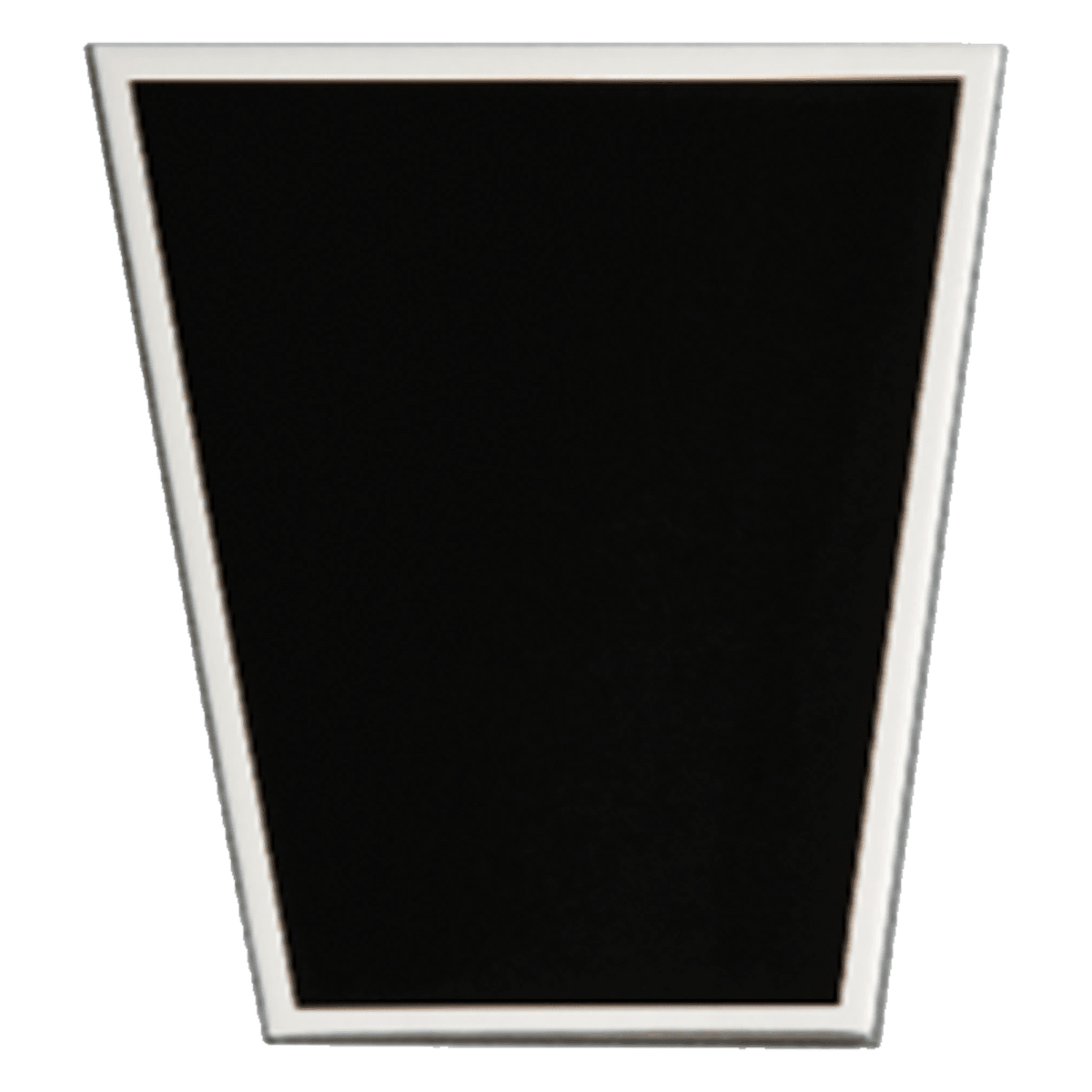1 7/8" x 2 3/8" Laserable Aluminum Black Plate with Silver Border, custom laser engraved