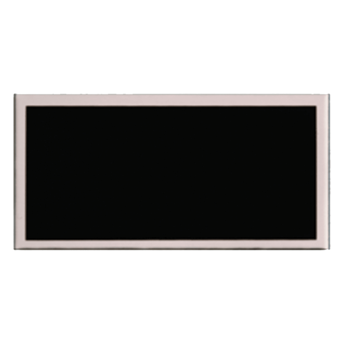 1 1/2" x 3" Laserable Aluminum Black Plate with Silver Border, custom laser engraved