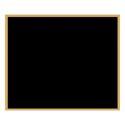 1 7/8" x 2 1/4" Black Laserable Brass Plaque Plate with Gold Border, custom laser engraved