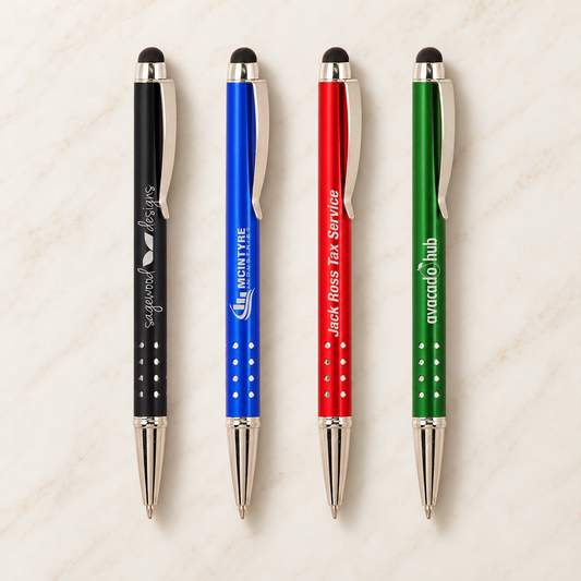 Engraved Aluminum Stylus Pen — Personalized Pen with Name or Logo
