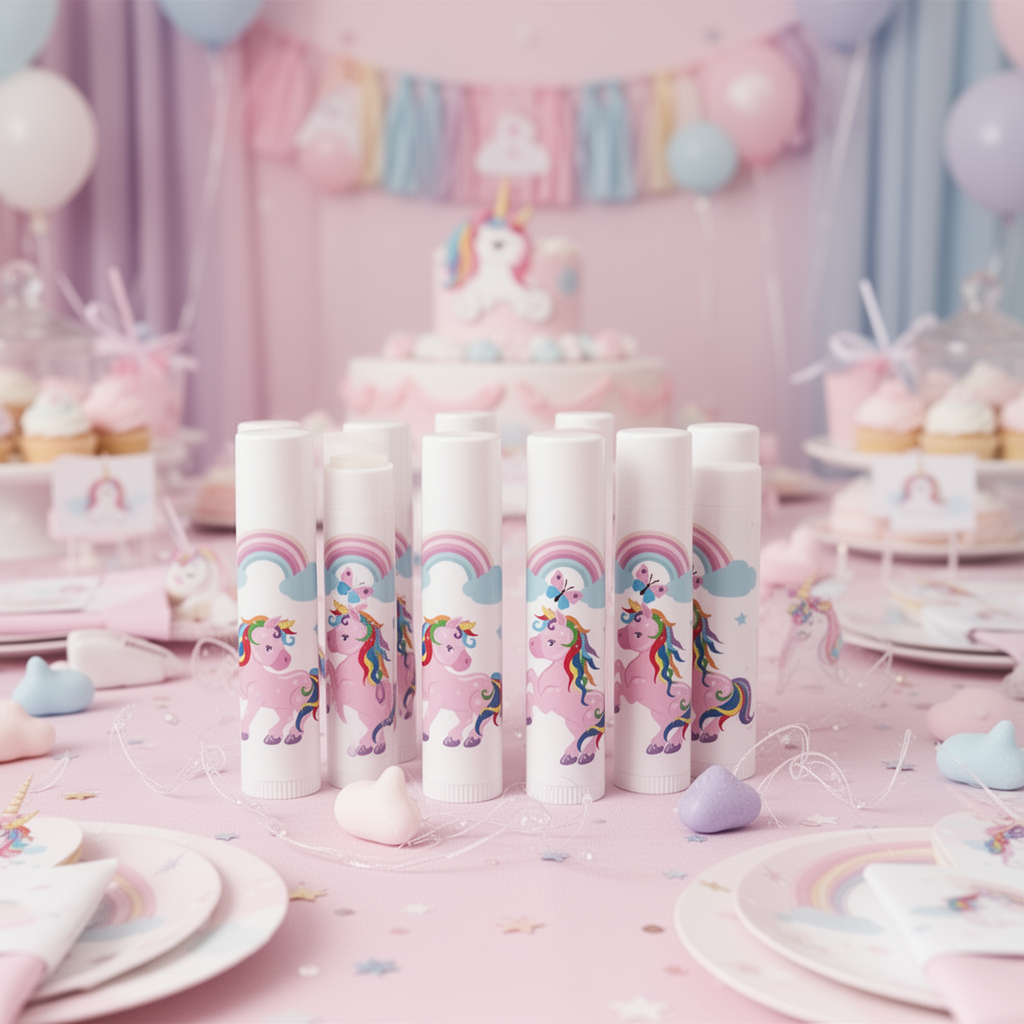 – birthday and baby shower party favor stickers