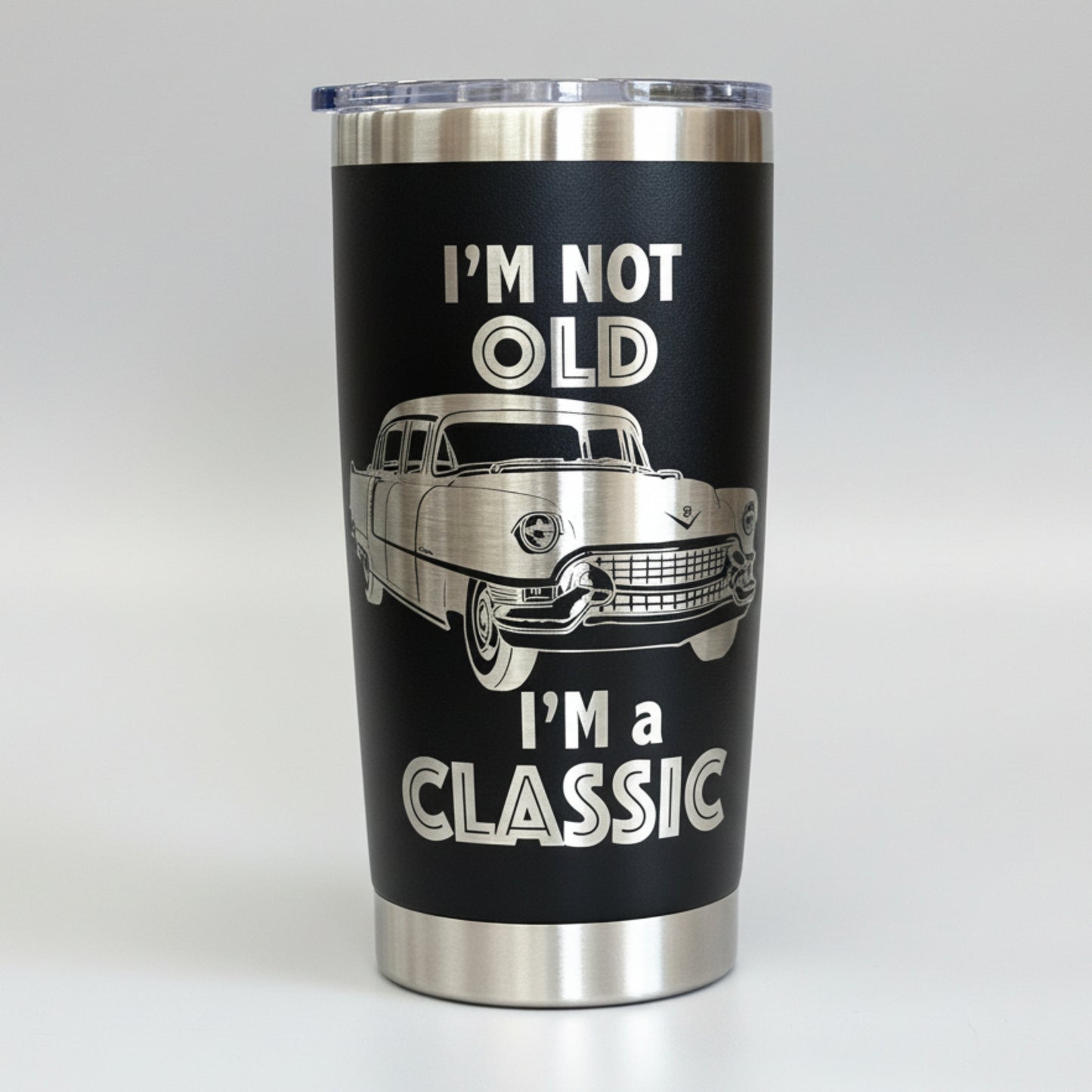 I'm not old I'm classic car retro gift tumbler cup