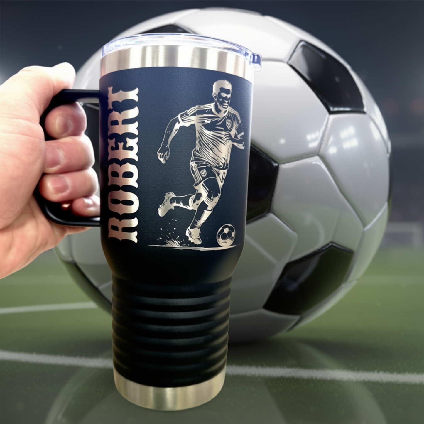 Personalized sport travel tumbler 