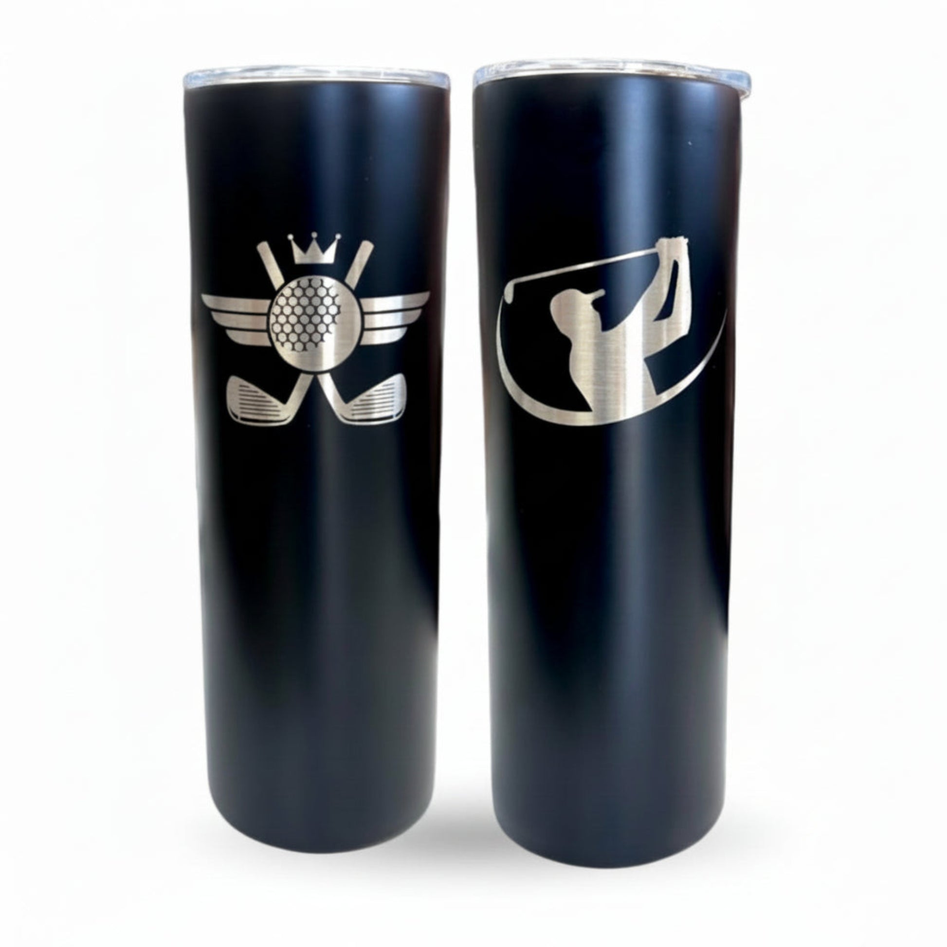personalized laser engraved tumbler for golf lovers