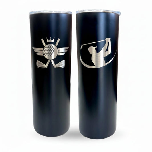 personalized laser engraved tumbler for golf lovers