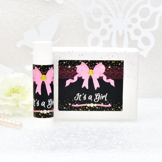 30 Baby Shower Lip Balm Labels: Personalized Chapstick Stickers