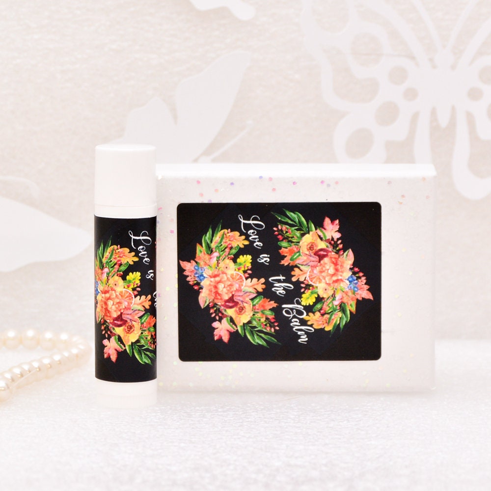 Fall Wedding Labels Lip Balm Chapstick Favors Bridal Shower Favors