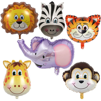 Giant Jungle Safari Balloons 6 pcs Baby Shower Birthday Party Balloon Decoration