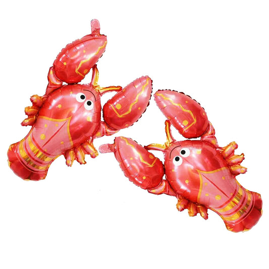 2 Lobster Balloons Party Decoration for Lobster Birthday Baby Shower