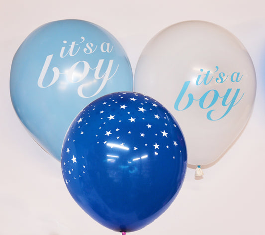 9pcs It’s a Boy Balloons Baby Shower Baby Boy Latex Balloons