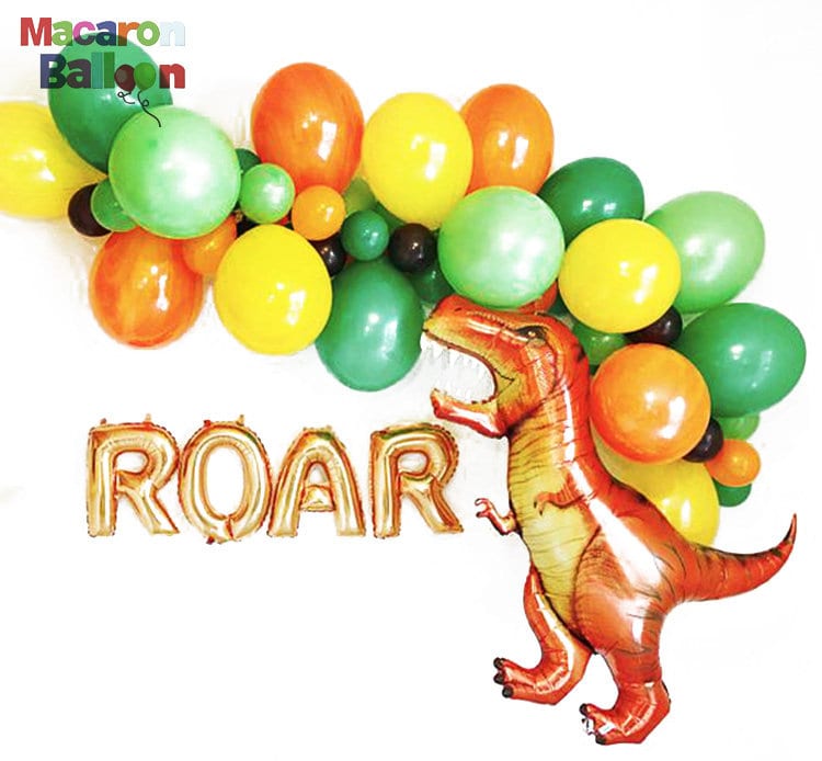 Dinosaur Roar Balloon Garland Arch Dino Balloon Birthday Party Decoration