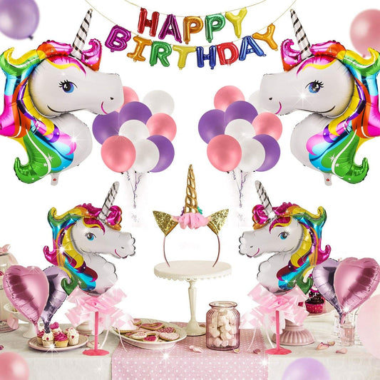 Unicorn Balloons Kit Birthday Decor Unicorn Party