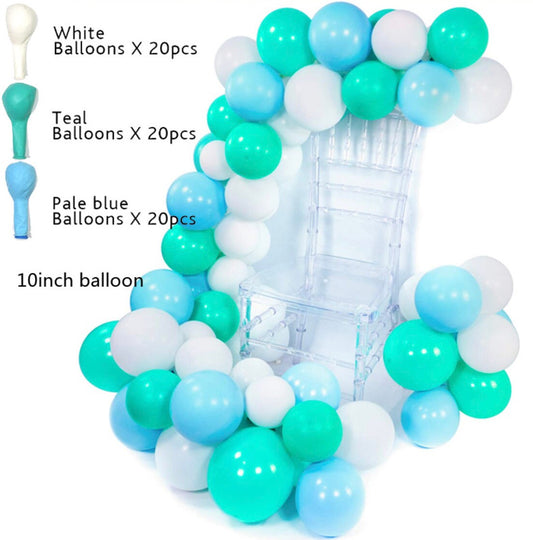 Ocean Party Balloon Garland Teal Aqua Blue Birthday Wedding Baby Shower Party