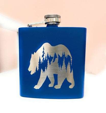 Moose Mountain Pink Flask Gift Whiskey Drinking