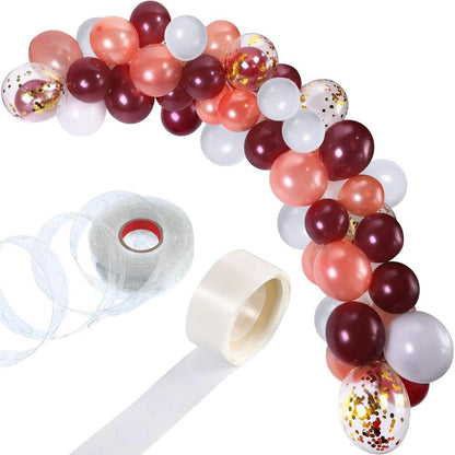 Burgundy Rose Gold Balloon Garland Kit Red Wine Balloons Wedding Birthday Decor