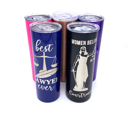 Lawyer Gift Tumbler Personalized 20 Oz