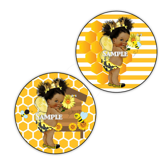 Bee Girl Centerpieces African American Birthday Table Decor Little Princess