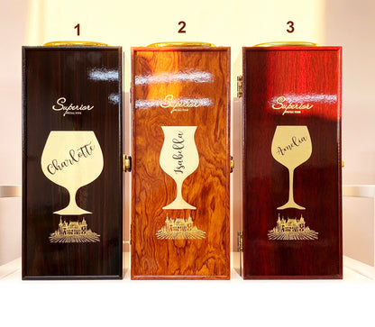 Personalized Wine Box with Tools Decoration Gift for Man Woman Wedding Birthday