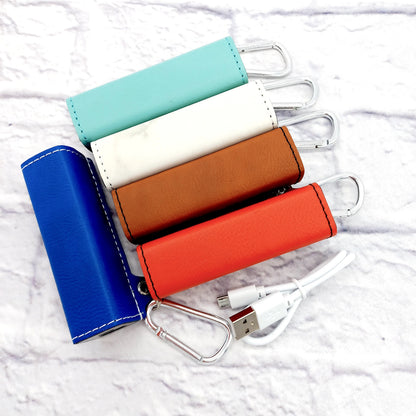 Personalized Faux Leather Power Bank