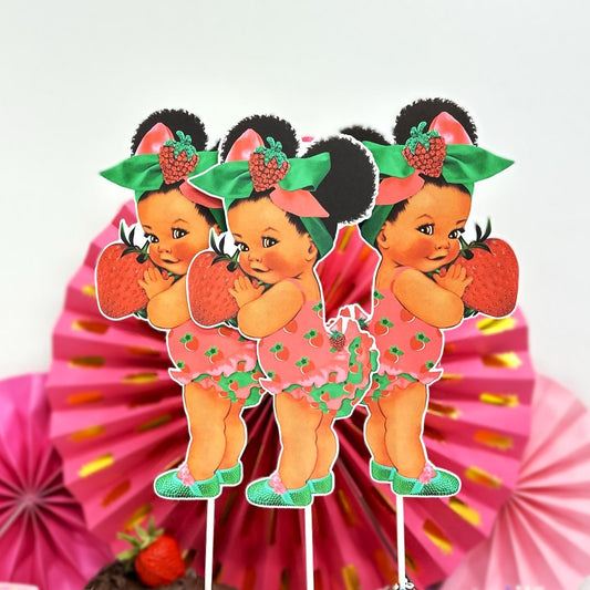 strawberry African Amerin centerpieces