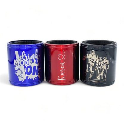 Can Cooler Drink Holder Custom Name Text Design