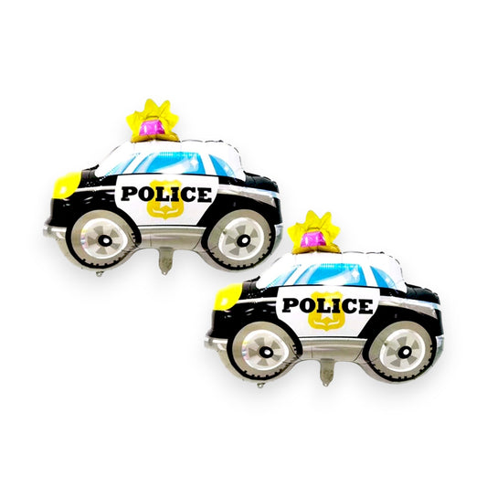 Police Car Balloons, 21 x 27.5" Boy Girl Police Birthday, Boy Baby Shower Police Party Decoration