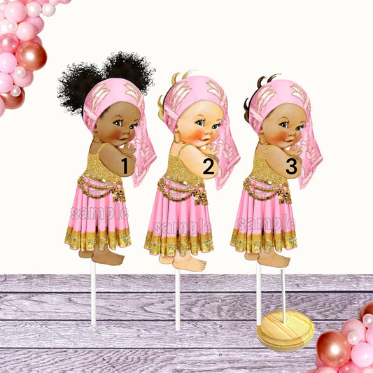 Gypsy Party Centerpieces, Cutputs Girl Baby Shower Birthday Table Party Decoration