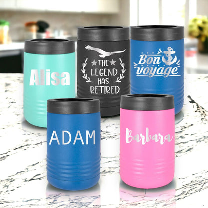 Personalized Can Cooler Laser Engraved Stainless Steel