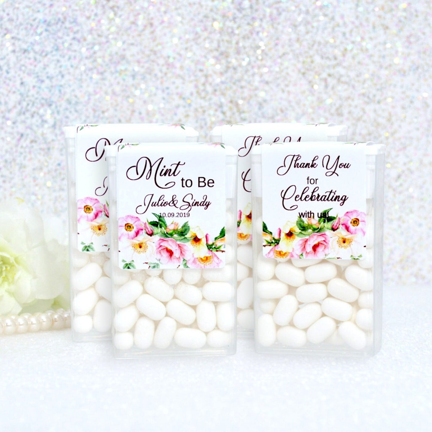 Tic Tac Labels Stickers, Bridal Shower Tic Tac Favor Labels, Mint to Be Labels, Bridal Shower Favors