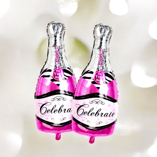 Pink Champagne Bottle Balloon Wedding Birthday Party Decoration, Valentine's Day Balloons