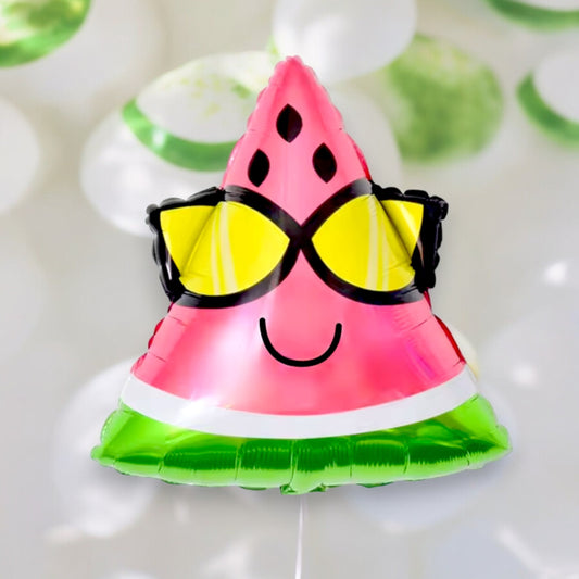 Watermelon Balloon Summer Party Fruit Birthday Baby Shower Decoration, Watermelon with Glasses