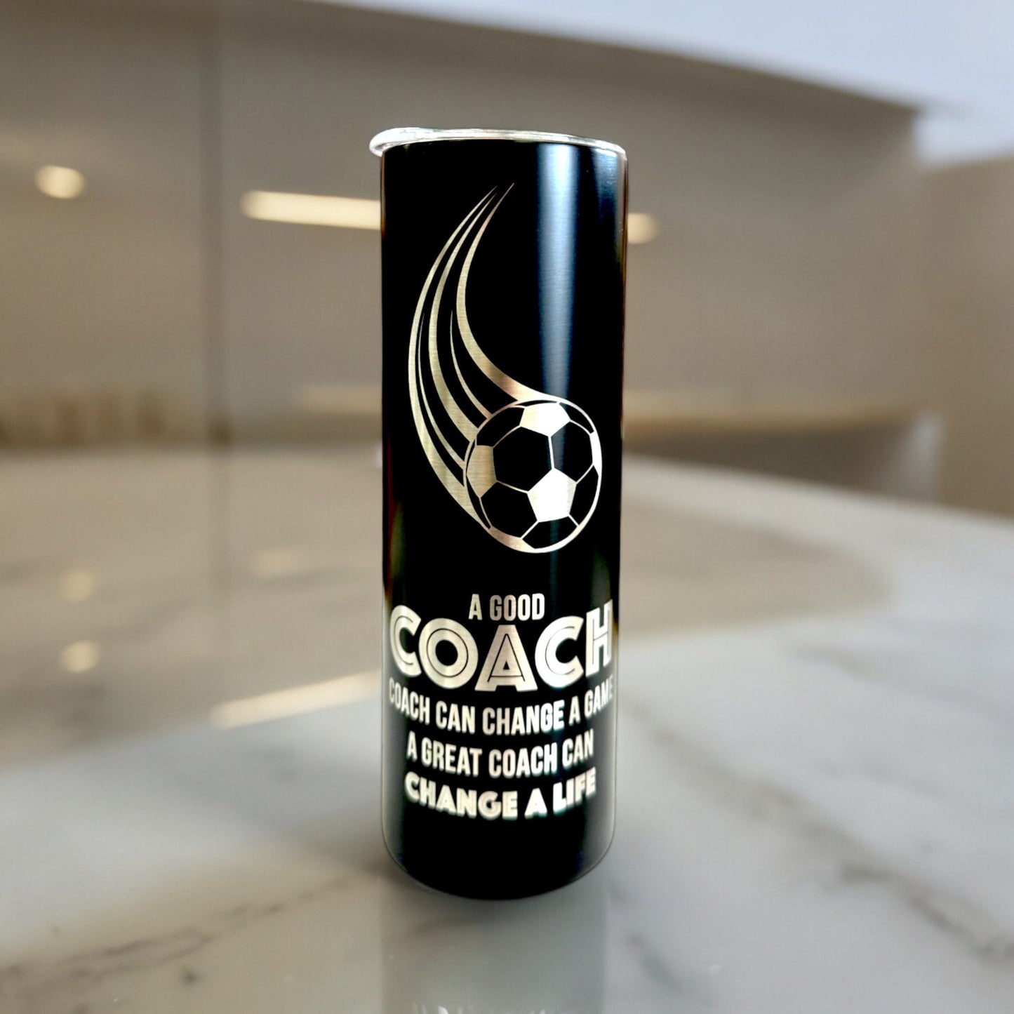 Custom Soccer Coach Tumbler Gift for Coaches