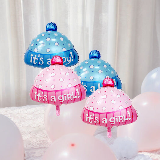 2 Winter Baby Shower Balloons Baby Hat Girl Boy Balloons Cold Outside