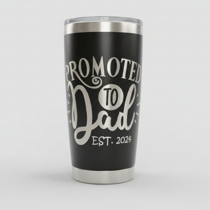 Personalized Dad Tumbler Laser Engraved 20 Oz