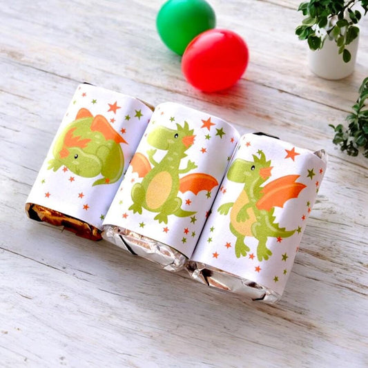 dragon candy labels party favor stickers