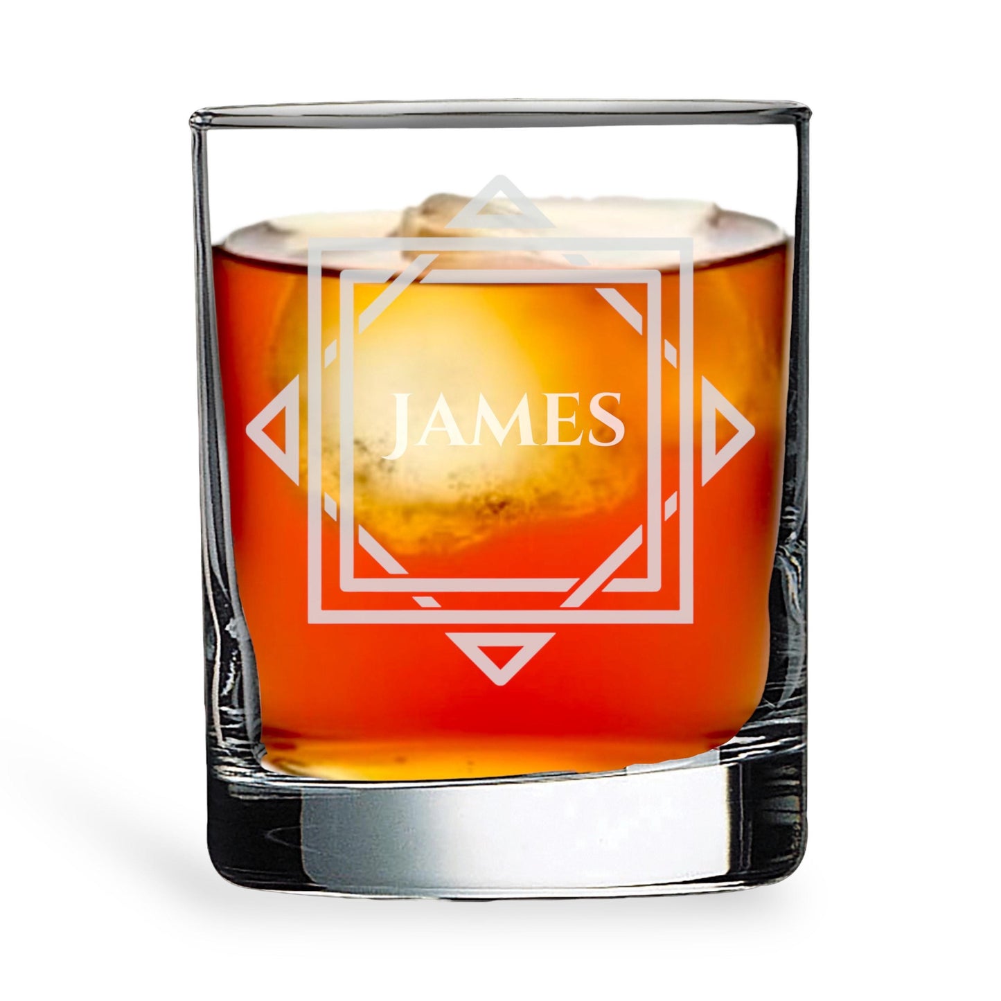 10.5 oz Custom Name Personalized Whiskey Glass - Engraved Bourbon Scotch Glass – Gift Him, Groomsmen, Father’s Day, Birthday, Anniversary