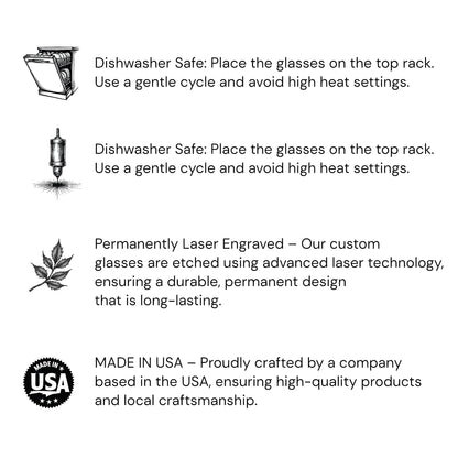 Personalized Beer Mug with Handle 25 Oz Laser Engraved