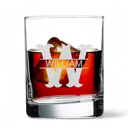 10.5 oz Rock Whiskey Glass Laser Engraved Gift for Him